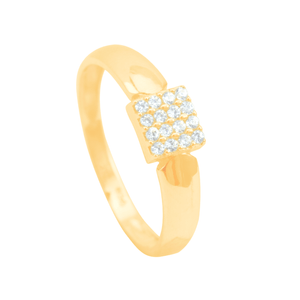 Anel em Ouro 18K Chuveiro Zircônias - AU10771