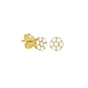Brinco em Ouro 18K Pavê com Diamantes - AU5743