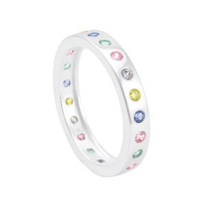 Anel em Prata 925 com Zircônias - PL15638