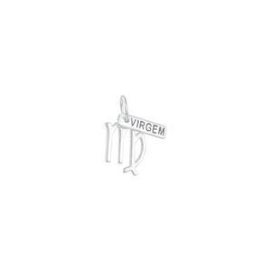 Pingente em Prata 925 Signo Virgem - PL15675