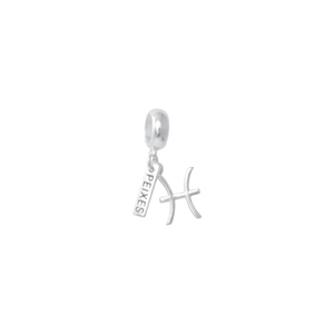 Pingente em Prata 925 Signo Peixes - PL15673
