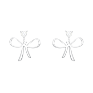 Brinco em Prata 925 Laço - PL15701