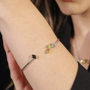 Bracelete em Prata 925 com Pedras Naturais - PL16076