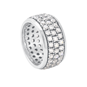 Anel em Prata 925 Cravejado de Zircônias - PL16113