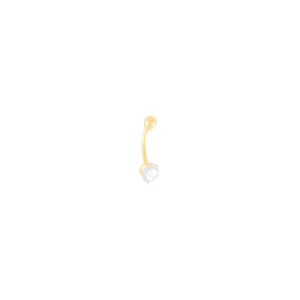 Piercing de Umbigo em Ouro 18K com Zircônia - AU11049