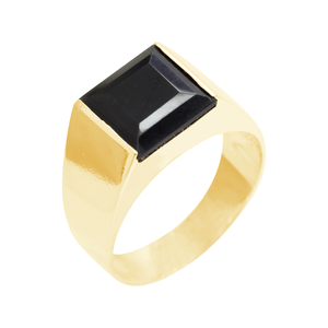 Anel em Ouro 18K Zircônia Carre - AU11136