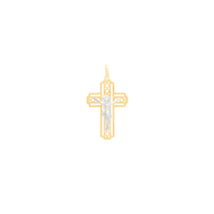 Pingente Vazado em Ouro 18K Crucifixo - AU11118