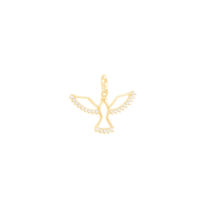Pingente em Ouro 18K Divino com Zircônias - AU11149