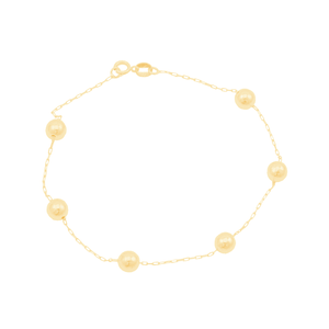 Pulseira em Ouro 18K Bolas - AU11295