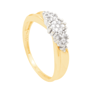 Anel de Ouro 18K com Brilhantes - AU11325