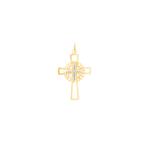 Pingente em Ouro 18K Cruz São Bento - AU11349