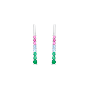 Brinco em Prata 925 Palito com Zircônias - PL16724