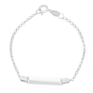 Pulseira Infantil em Prata 925 Placa - PL16954