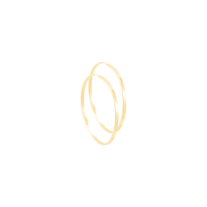 Argola Ouro 18K Fio Quadrado 4CM - AU11520