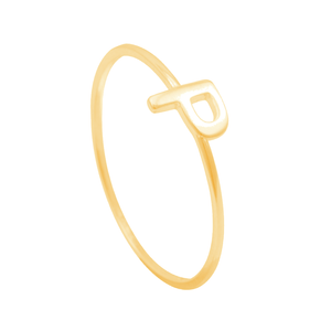 Anel em Ouro 18K Letra P - AU11558