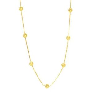 Colar em Ouro 18K Bolinhas - AU11588