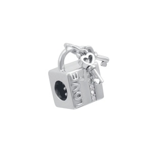 Berloque Moments em Prata 925 Cadeado Love - PL17839