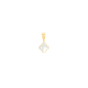 Pingente em Ouro 18K Trevo Madrepérola P - AU13185