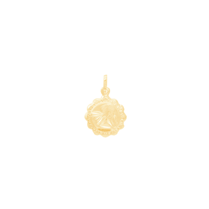 Pingente em Ouro 18K Medalha Anjo da Guarda - AU11782