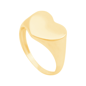 Anel em Ouro 18K Coração Liso - AU11771
