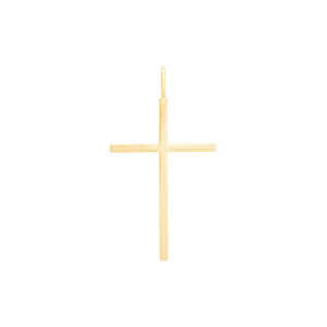 Pingente em Ouro 18K Cruz Lisa G - AU11774
