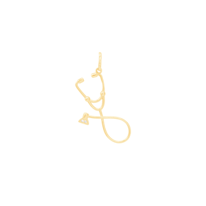 Pingente em Ouro 18K Estetoscópio - AU11824