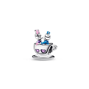 Berloque Moments em Prata 925 Pato Donald e Margarida - PL18422