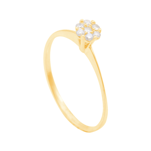 Anel em Ouro 18K Pavê de Diamantes - AU12024