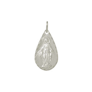 Pingente em Prata 925 Gota Nossa Senhora das Graças - PL18435