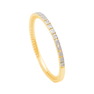 Anel em Ouro 18K com Diamantes - AU12035