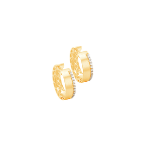 Argola em Ouro 18K com Diamantes - AU12031