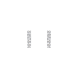 Brinco em Prata 925 com Zircônias - PL18362