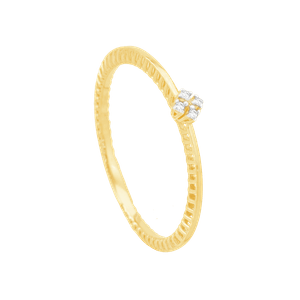 Anel em Ouro 18K Chuveirinho com Diamantes - AU12128