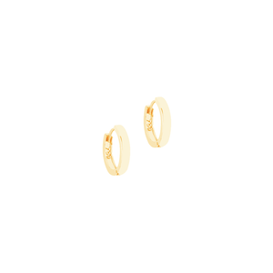 Brinco em Ouro 18K Argolinha Lisa - AU12098