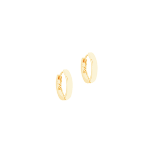 Brinco em Ouro 18K Argolinha Lisa - AU12099
