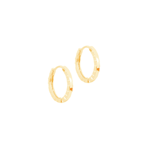 Brinco em Ouro 18K Argolinha Trabalhada - AU12100