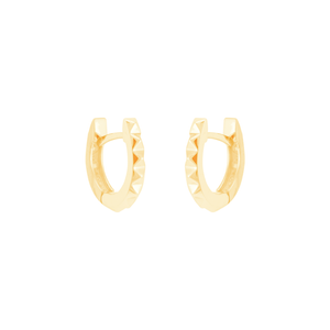 Brinco em Ouro 18K Argolinha Trabalhada - AU12202