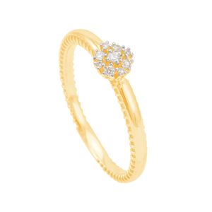 Anel em Ouro 18K Chuveiro com Diamantes - AU12131