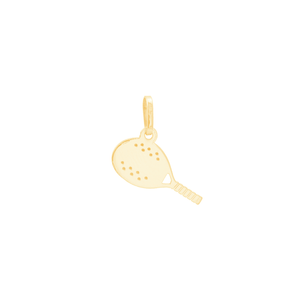 Pingente em Ouro 18K Raquete Beach Tennis - AU12173