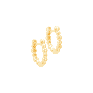 Brinco Argola em Ouro 18K com Bolinhas - AU12204