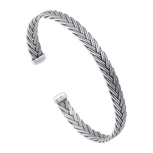 Bracelete em Prata 925 Trançado - PL18562