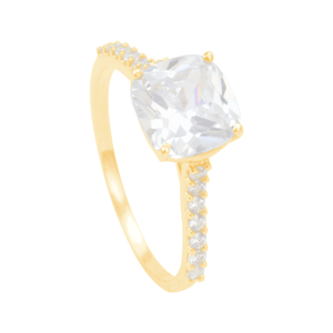 Anel em Ouro 18K com Zircônias - AU12222