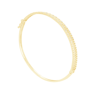 Bracelete em Ouro 18K Linha Tricot com Diamantes - AU12247