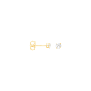 Brinco em Ouro 18K Ponto de Luz 3,4MM - AU12411