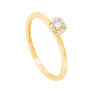 Anel em Ouro 18K com Diamantes - AU12414