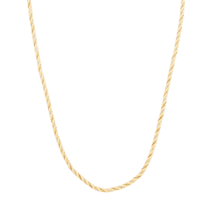 Corrente em Ouro 18K Cordão Baiano Tricolor - AU12253