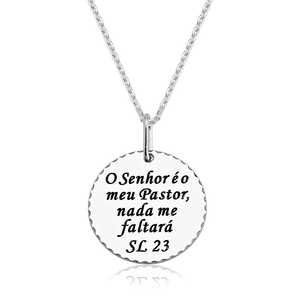 Colar em Prata 925 Salmo 23 - PL18930