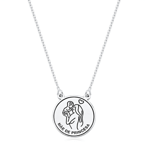 Colar em Prata 925 Mãe de Princesa - PL18938