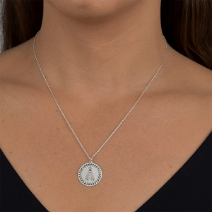 Colar em Prata 925 Nossa Senhora Aparecida - PL18935