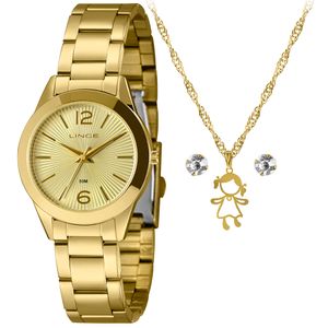 Kit Relógio Feminino Lince Urban - LRG4744L34 K01UC2KX